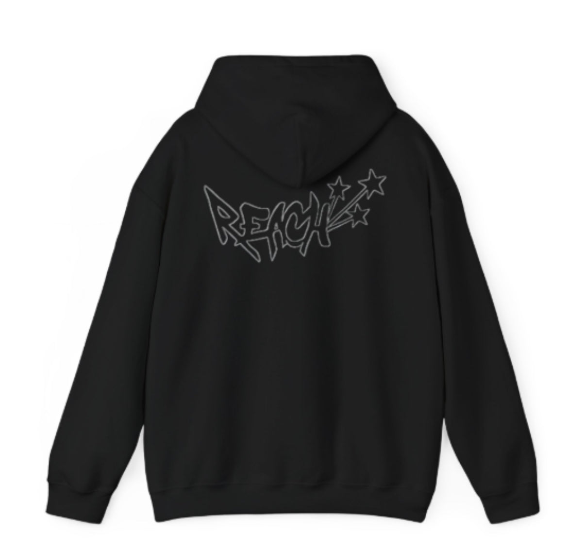 Black w white outline hoodie