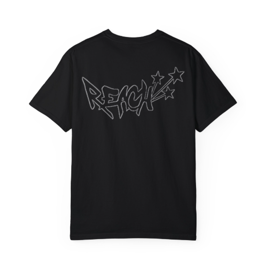 black w white outline t shirt