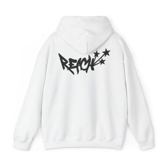 White Reach Hoodie