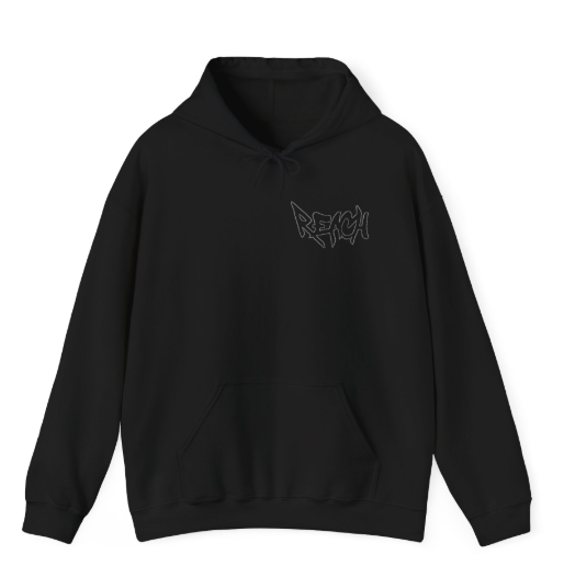 Black w white outline hoodie